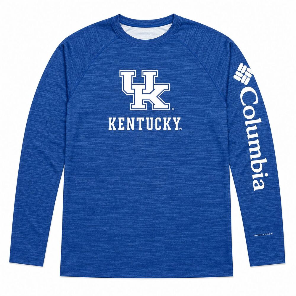 Columbia PFG Terminal Tackle Kentucky Wildcats Men's L Azul Heather